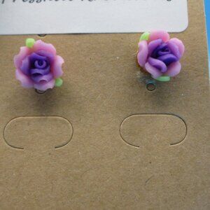 Rose Bud Earrings